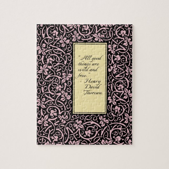 Puzzle William Morris Grapevine Wallpaper Pattern (Vertical)