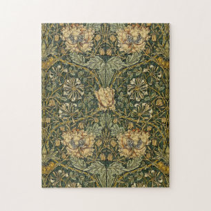 Puzzle William Morris Honeysuckle Green Floral