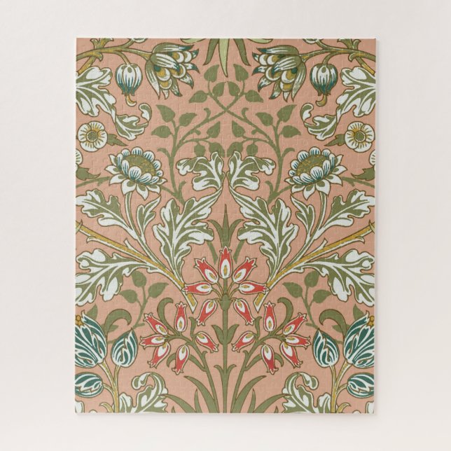 Puzzle William Morris Hyacinth Flower Rosa Art (Vertical)
