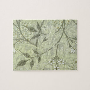 Puzzle William Morris Jasmine Botánico Vintage Antiguo