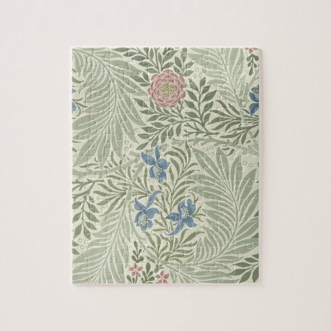 Puzzle William Morris Larkspur Fondo de escritorio Floral (Vertical)