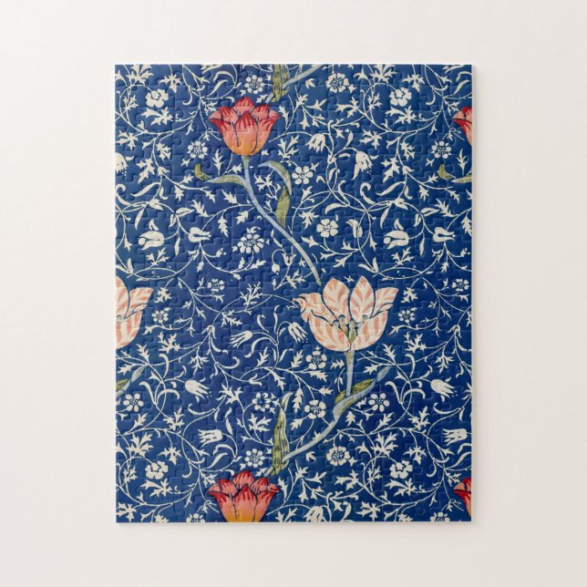 Puzzle William Morris Medway Blue Floral (Vertical)