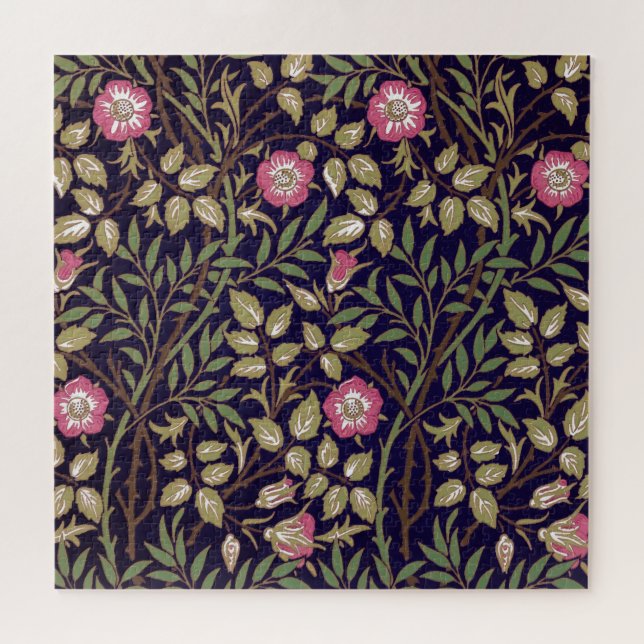 Puzzle William Morris Sweet Briar Floral Art Nouveau (Horizontal)