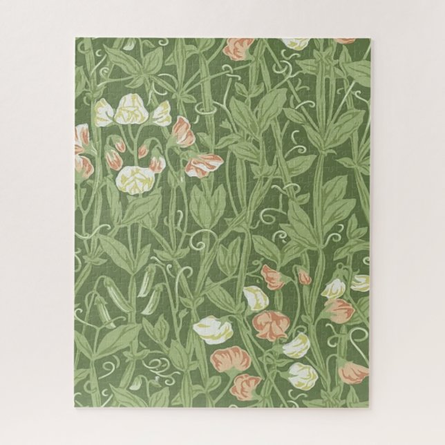 Puzzle William Morris Sweet Pea Floral Design (Vertical)