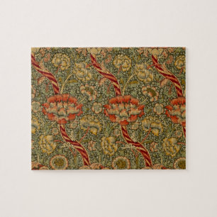 Puzzle William Morris Wandle English Floral Damask Design