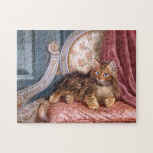 Puzzle Wilson Hepple: Gatito de Brown en una butaca