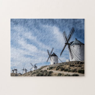 Puzzle Windmills Consuegra Toledo España Rocky Terrain Ji
