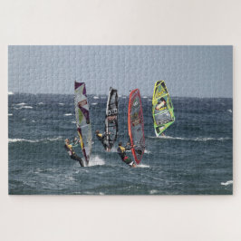 Puzzle Windsurfing olas del océano deportes surf