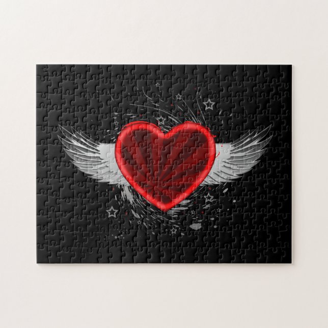 Puzzle Wing Heart (Horizontal)