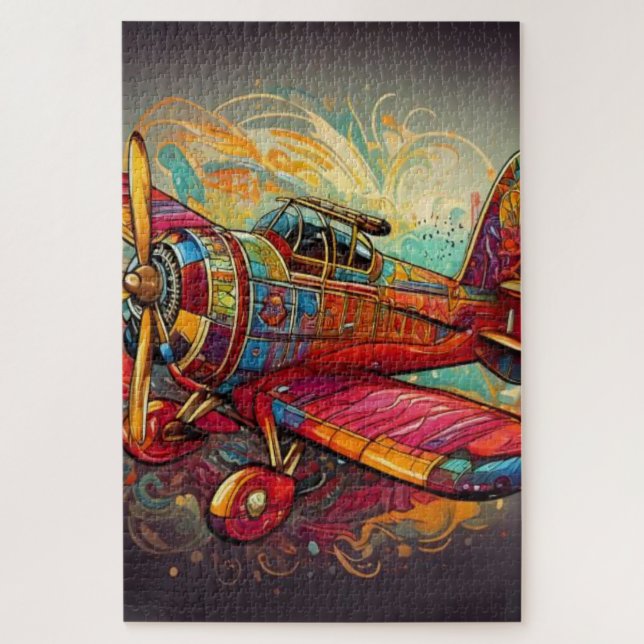 Puzzle Wings of Imagination – A Bold Flight Through Color (Vertical)