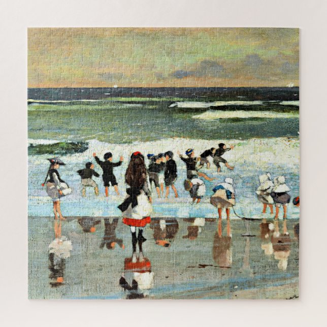 Puzzle Winslow Homer - Escena de playa (Vertical)