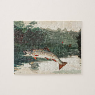 Puzzle Winslow Homer que salta la trucha