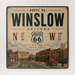 Puzzle Winslow Maravilla: Arte Retro Ruta 66