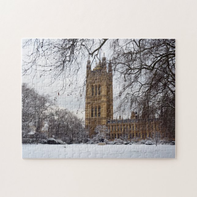 Puzzle Winter London, Westminster Palace, Reino Unido (Gr (Horizontal)