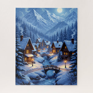 Puzzle Winter Mountain Village