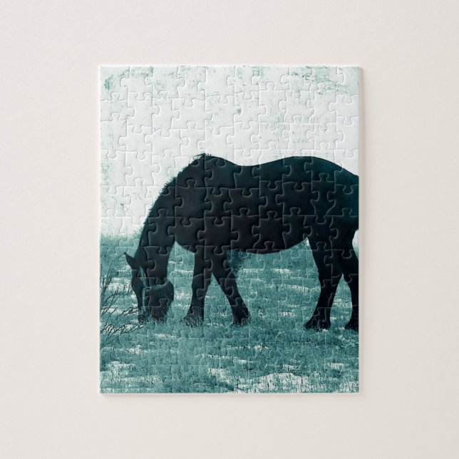 Puzzle Winter Percheron (Vertical)