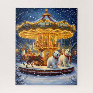 Puzzle Winter Wonderland Carousel