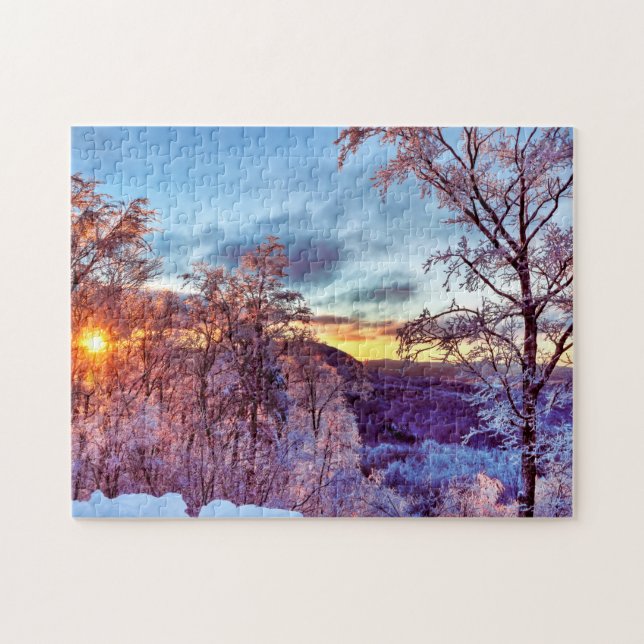 Puzzle Winter Wonderland Icy Forest Vermont (Horizontal)