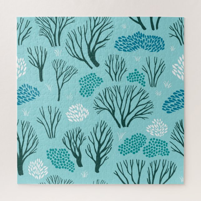 Puzzle Winter Woodland: Vieja sin Marea (Vertical)