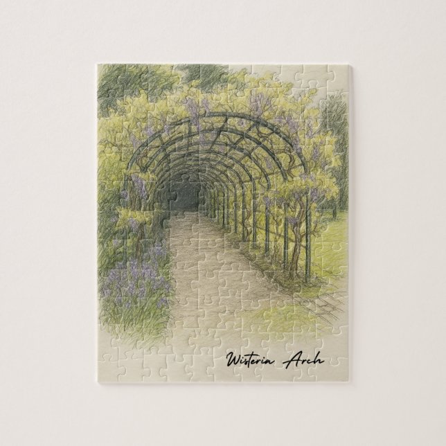 Puzzle Wisteria Arch Jigsaw (Vertical)