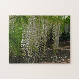 Puzzle Wisteria White Garden Flores viven la risa del amo
