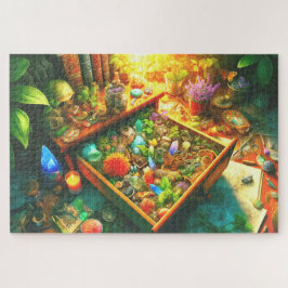 Puzzle Wizard's Nature Drawer Botanicals Crystals Artifac
