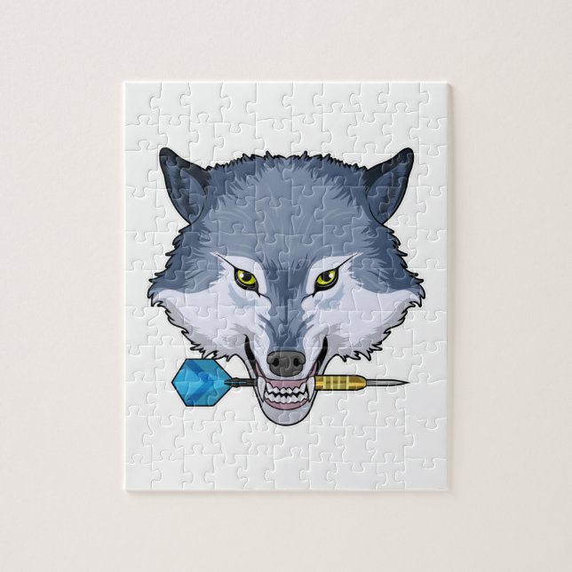 Puzzle Wolf en Darts con Dart (Vertical)