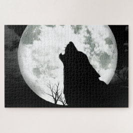Puzzle Wolf Howling en la Luna