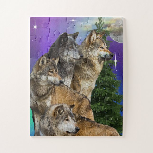 Puzzle Wolf y Moon (Vertical)