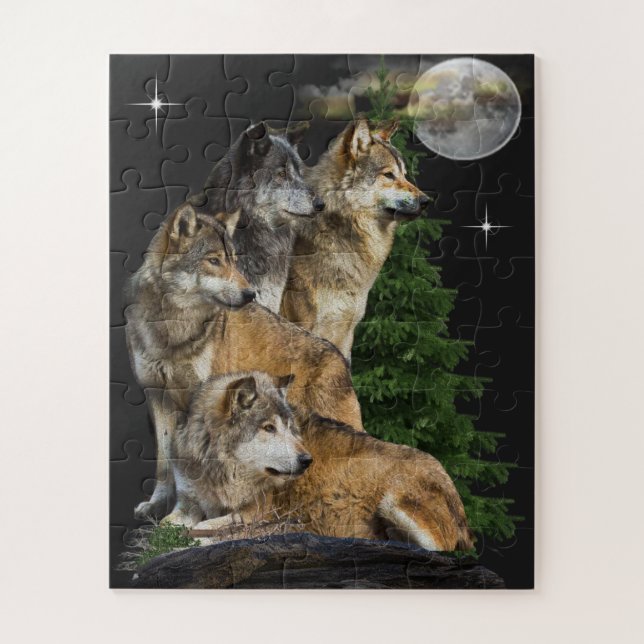 Puzzle Wolf y Moon (Vertical)
