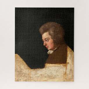 Puzzle Wolfgang Amadeus Mozart, retrato inacabado, 1789
