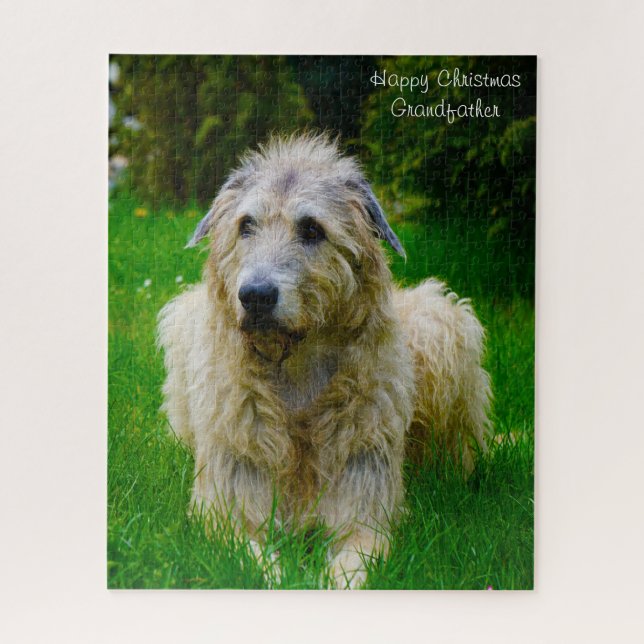 Puzzle Wolfhound irlandés. (Vertical)