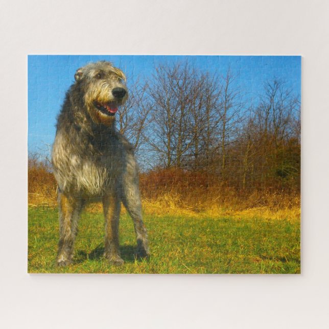 Puzzle Wolfhound irlandés. (Horizontal)