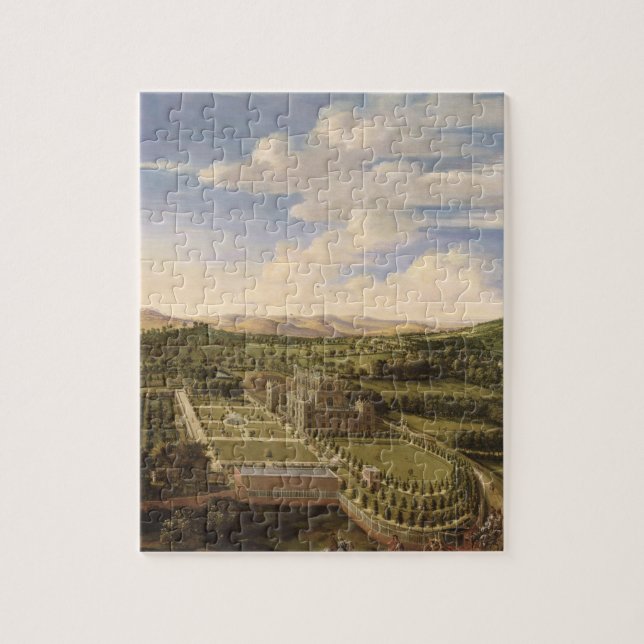 Puzzle Wollaton Pasillo y parque, Nottingham, 1697 (Vertical)