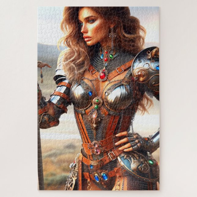 Puzzle Woman Warrior (Vertical)