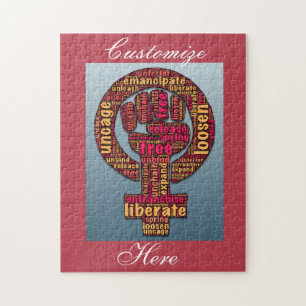 Puzzle women's rights raised fist 2017 LGBTQIA