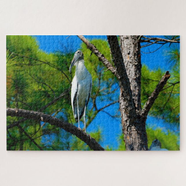 Puzzle Wood Stork Florida (Horizontal)