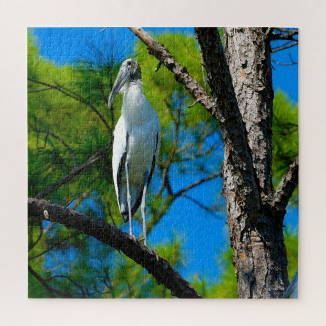 Puzzle Wood Stork Florida (Vertical)
