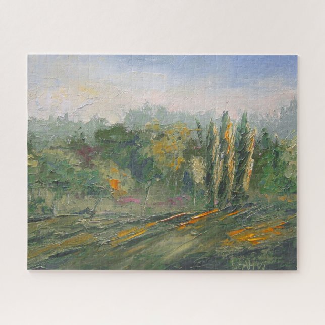Puzzle Woodland Impressionistic Painting Challenging (Horizontal)