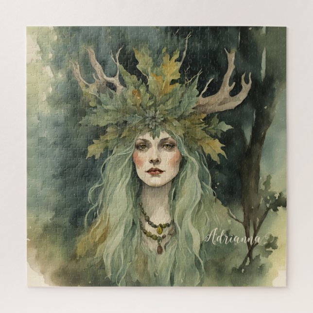 Puzzle Woodland Witch (Vertical)