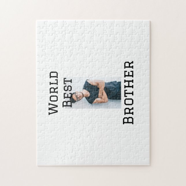 Puzzle World best brother agregar nombre texto deportes d (Vertical)