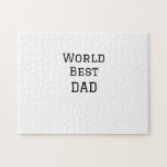 Puzzle World best DAD PADRE añadir nombre de texto deport<br><div class="desc">diseño</div>