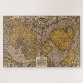 Puzzle World Map Orbital Vintage (1531)
