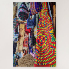 Puzzle Woven Bags Close-Up