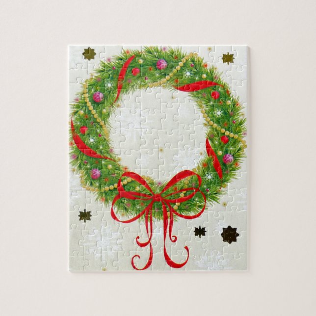 Puzzle Wreath navidades (Vertical)