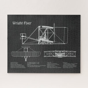 Puzzle Wright Flyer- Planes de dibujo del plano aéreo PD
