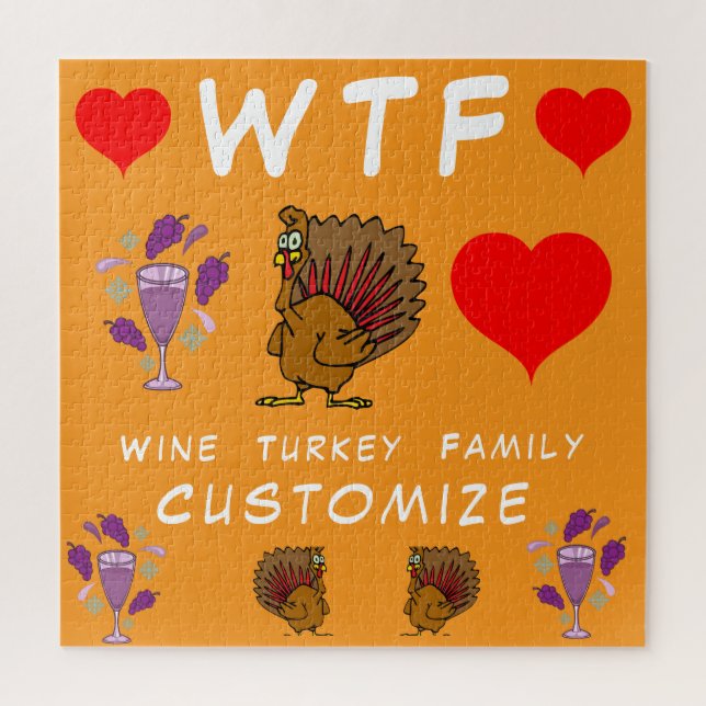 Puzzle WTF Wine Turkey Family Thunder_Cove (Vertical)