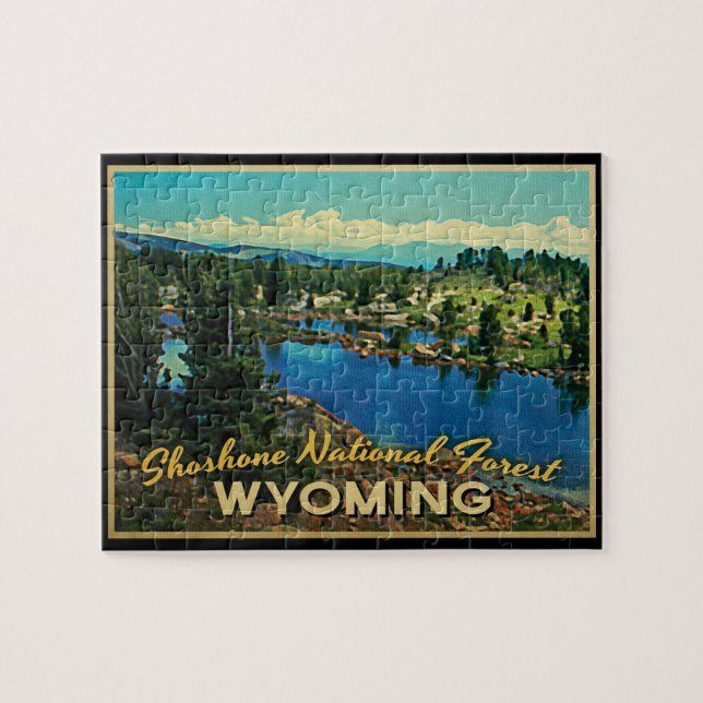 Puzzle Wyoming, Bosque Nacional Shoshone (Horizontal)