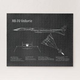 Puzzle XB-70 Valkyrie - Planes Blueprint del avión PD