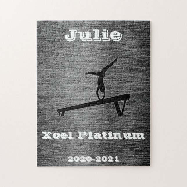 Puzzle Xcel Platinum Gymnastics Personalizado Jigsaw Puzz (Vertical)